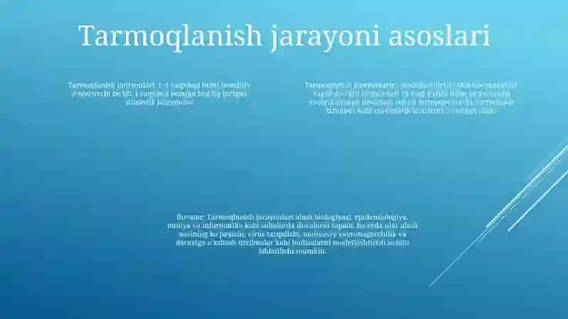 Tarmoqlanuvchi Jarayonlarni Modellashtirish 3
