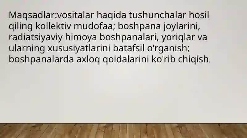 Kollektiv himoya vositalari 3