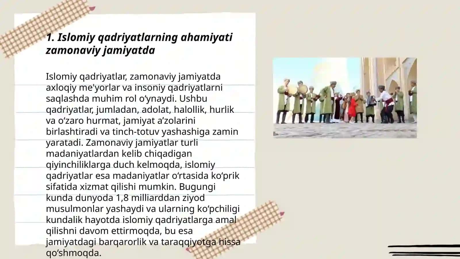 Islomiy qadriyatlar va hozirgi zamon 3