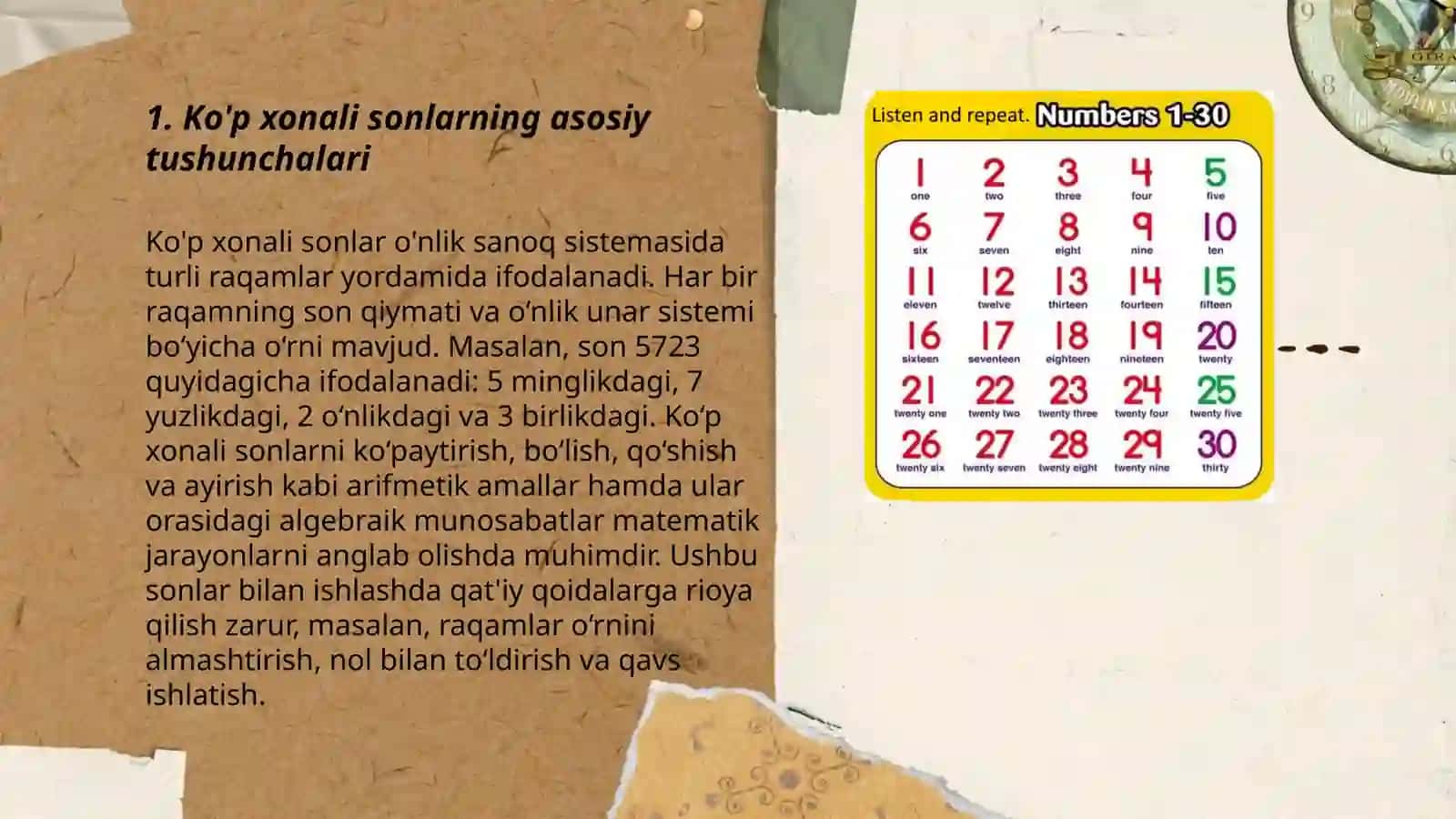 Ko'p xonali sonlarning asosiy tushunchalari 3