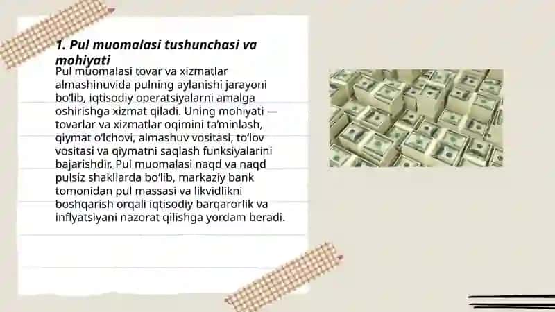 Pul muomalasi va pulning funksiyalari 3