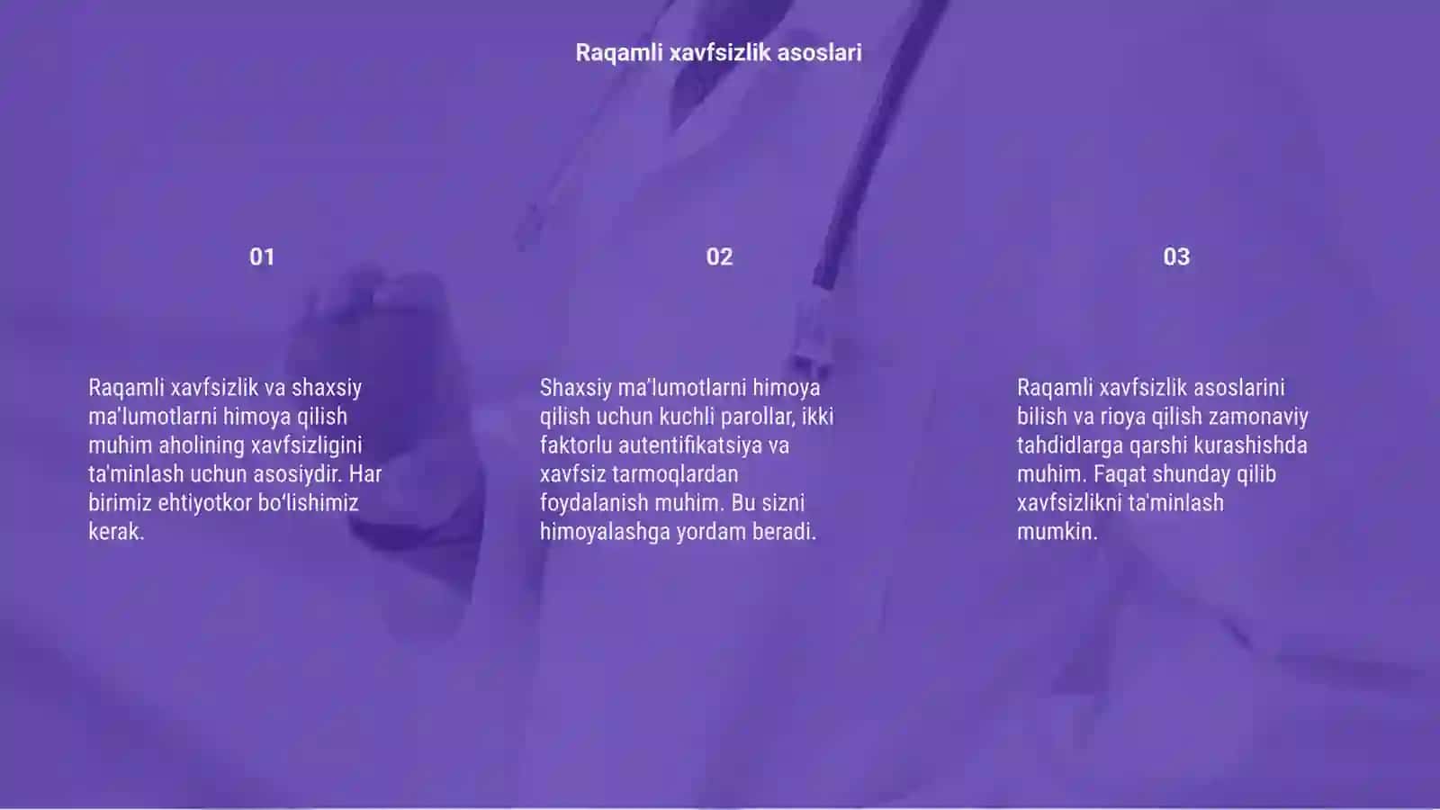 Raqamli xavfsuzlik va shaxsiy ma'lumotlarni himoya qilish 3