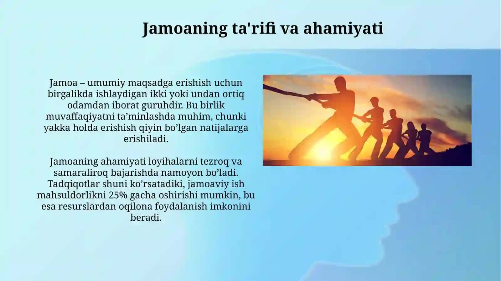 Jamoaviy ish: Asoslar va afzalliklar 3