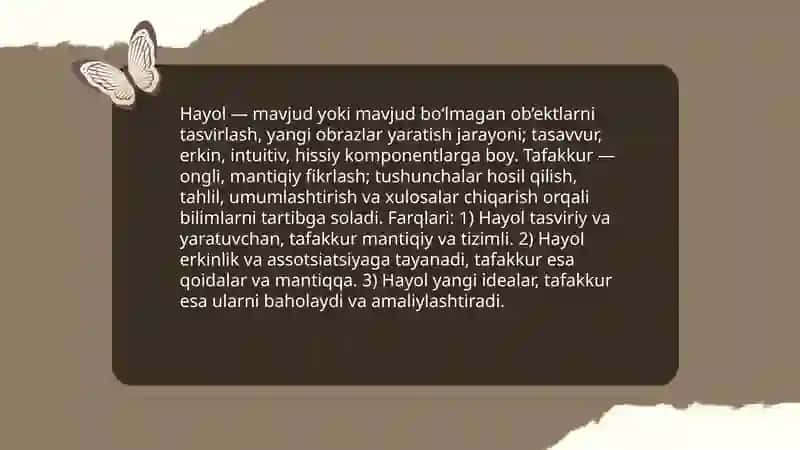 Hayol va tafakkur 3
