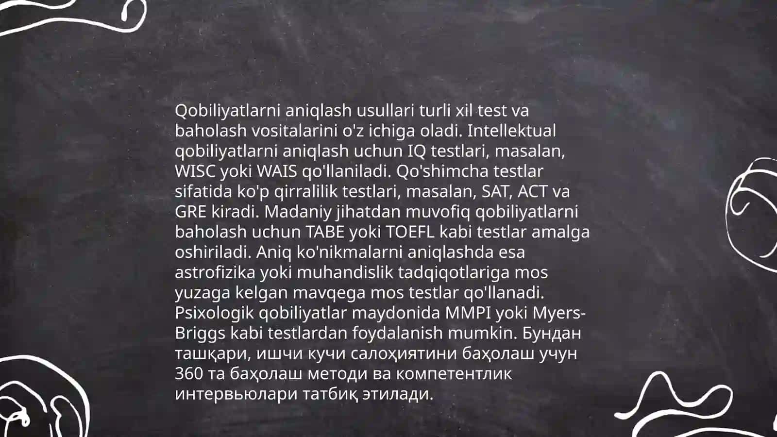 Qobliyatlar diagnostikasi 3