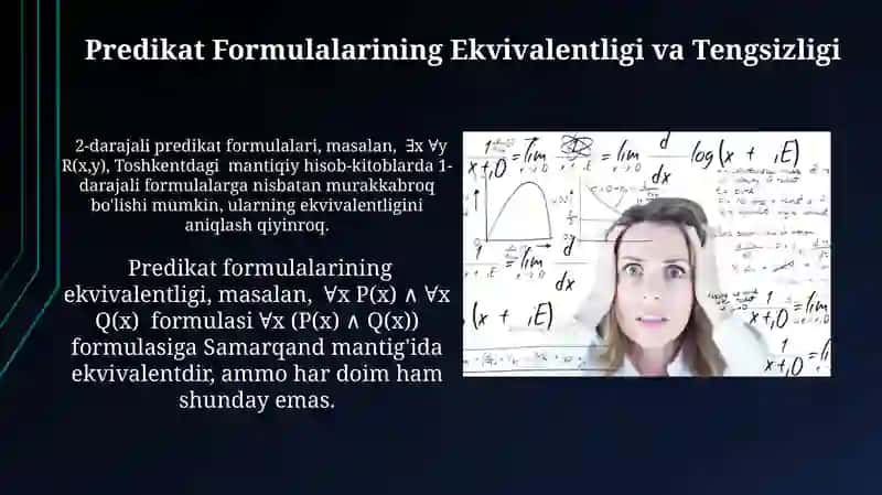 Predikatlar Algebrasining Formulalari 3
