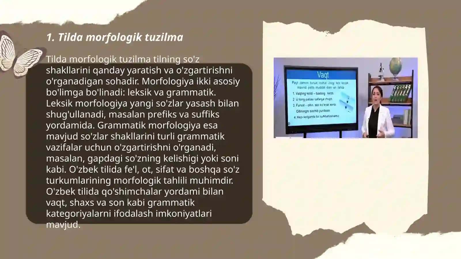 Tildagi morfologik xususiyatlar 3
