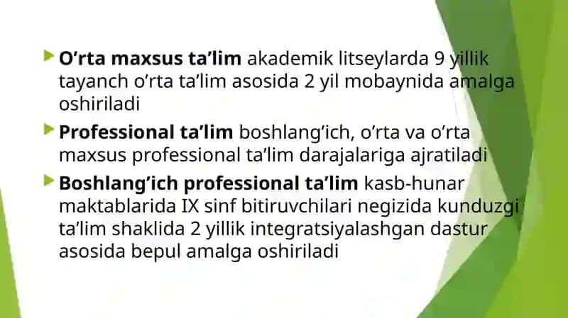 Taʼlimtoʼgʼrisida Qonun 3