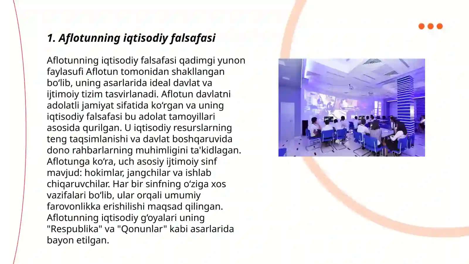Aflotunning iqtisodiy falsafasi 3