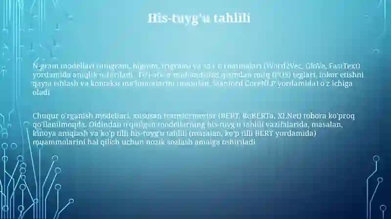 Kompyuter lingvistikasida metodlar 3