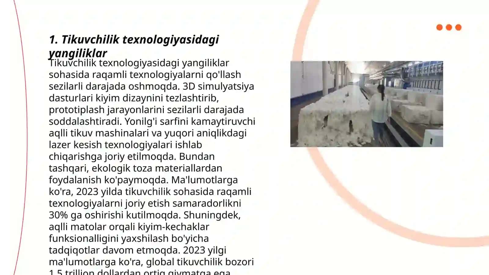 Tikuvchilik texnologiyasidagi yangiliklar 3