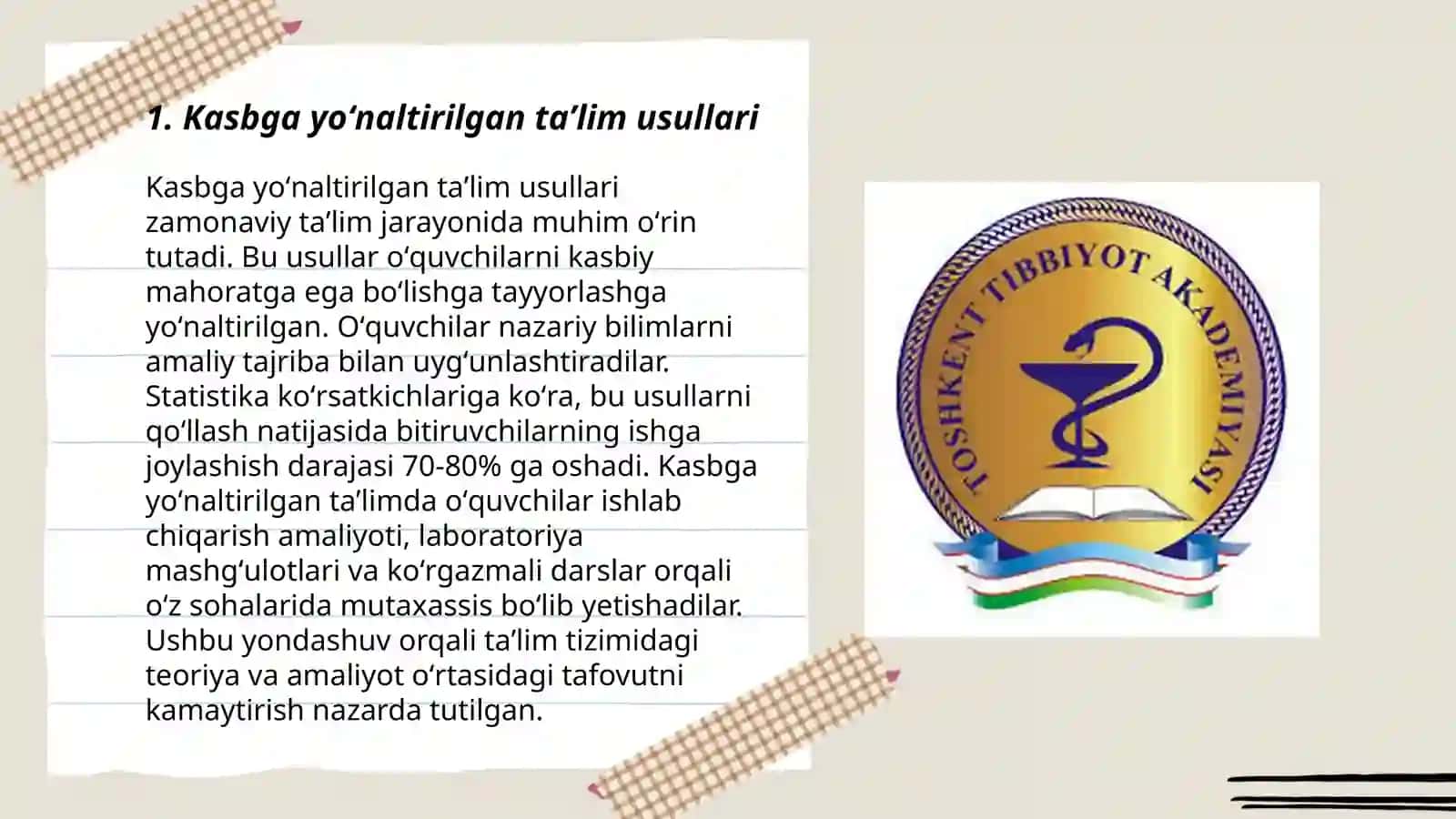 Kasbga yoʻnaltirilgan taʼlim usullari 3