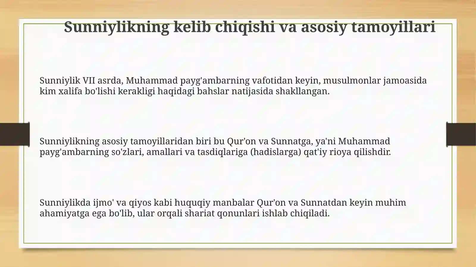 Islomningsunniylikyunalishi 3