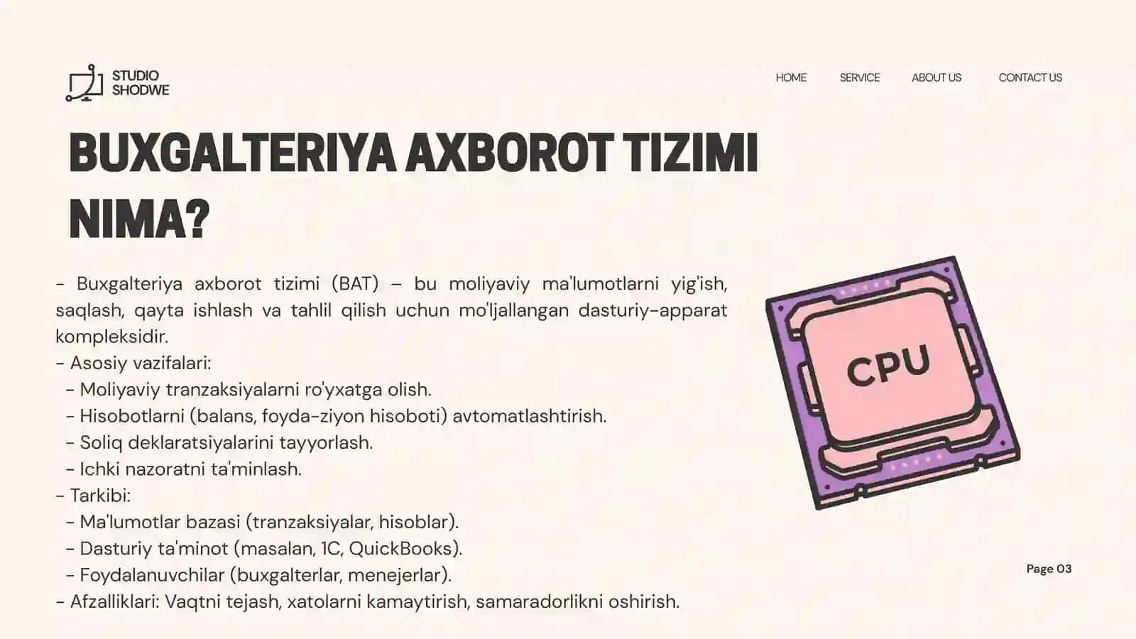 BUXGALTERIYA AXBOROT TIZIMLARINING UMUMIY TAVSIFI 3