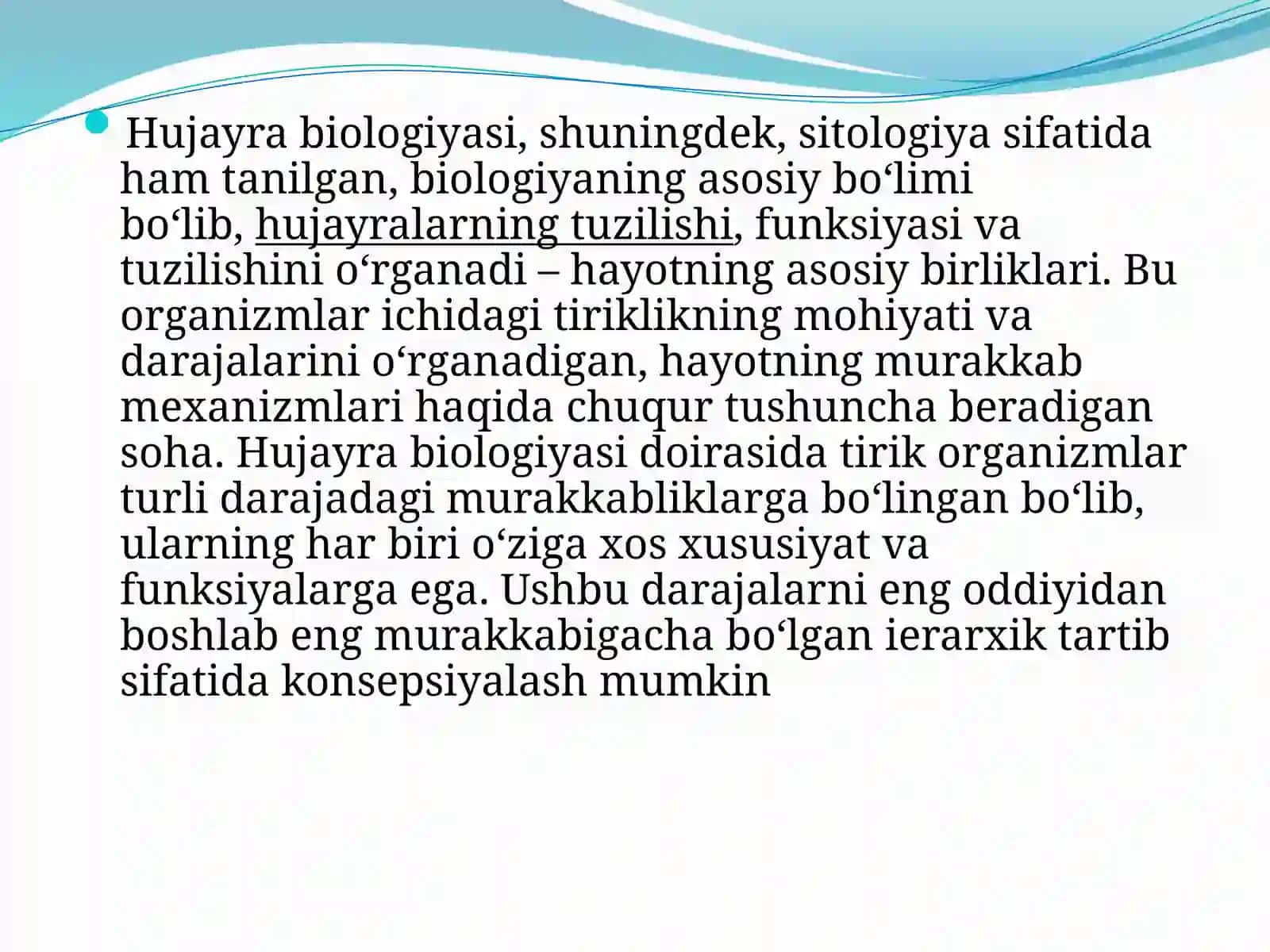 Tiriklikning molekulyar asoslari 3