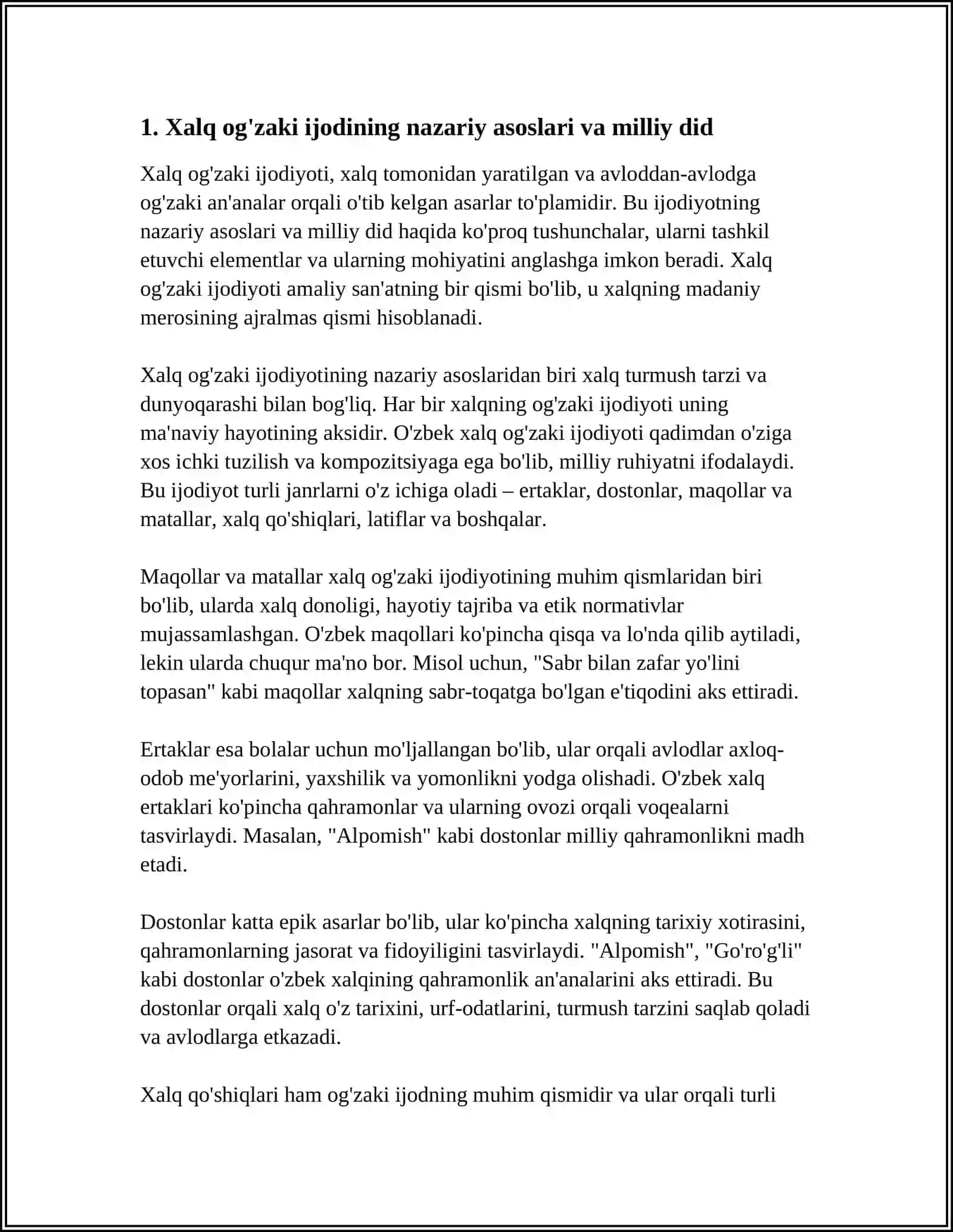 Xalq Og'zaki Ijodi va Milliy Did 3
