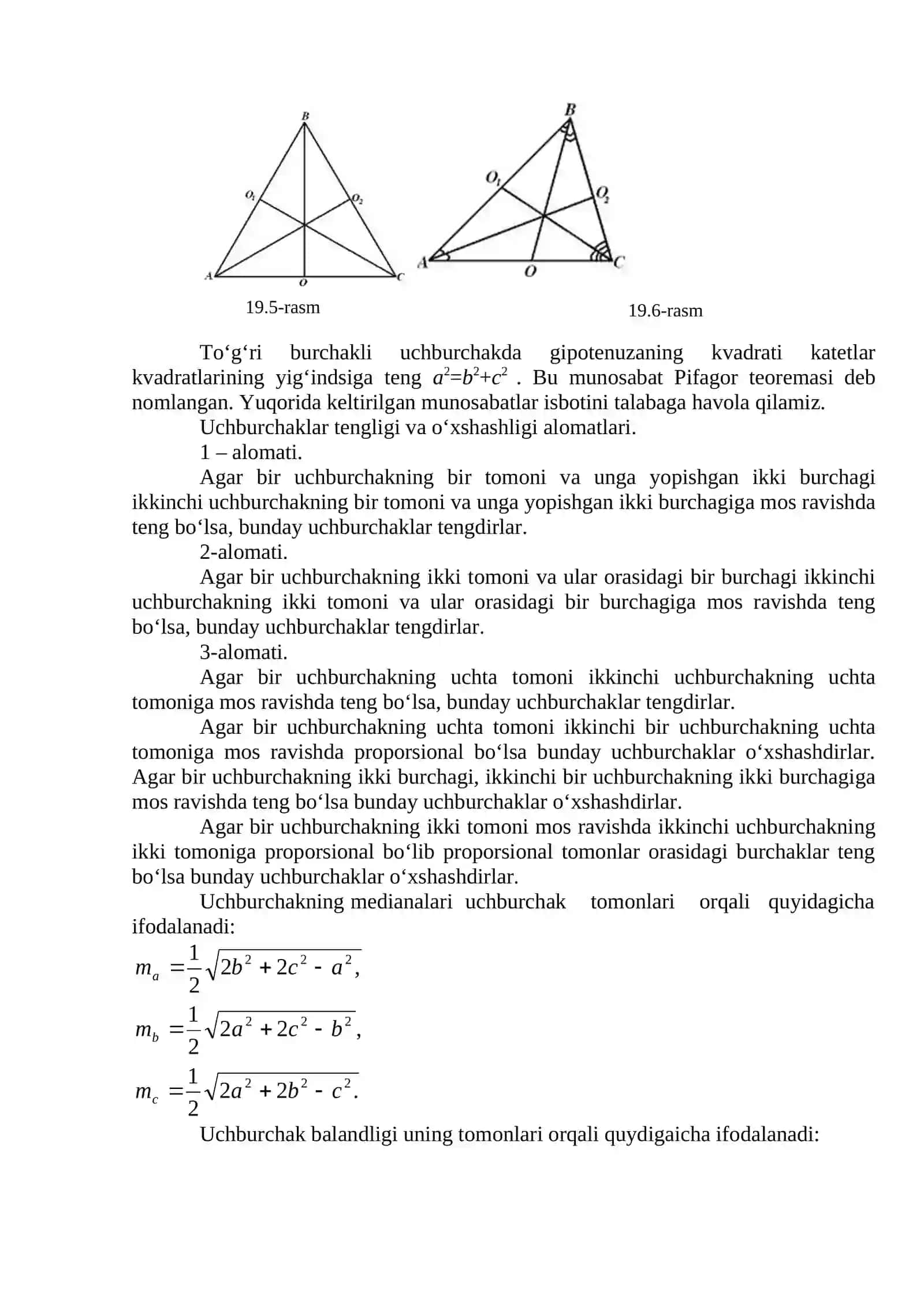 Geometrik figuralar ularning ta’rifi, xossalari va alomatlari 3