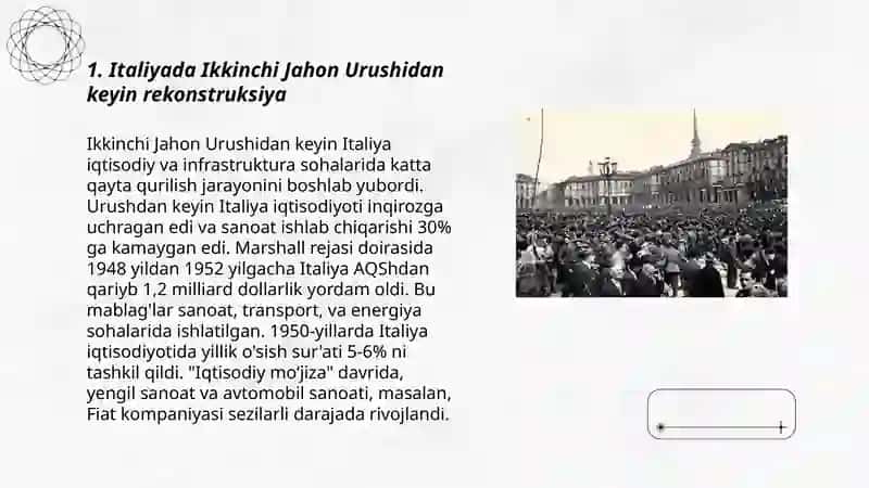 Italiya 1945 1991 yillarda oraligi 3