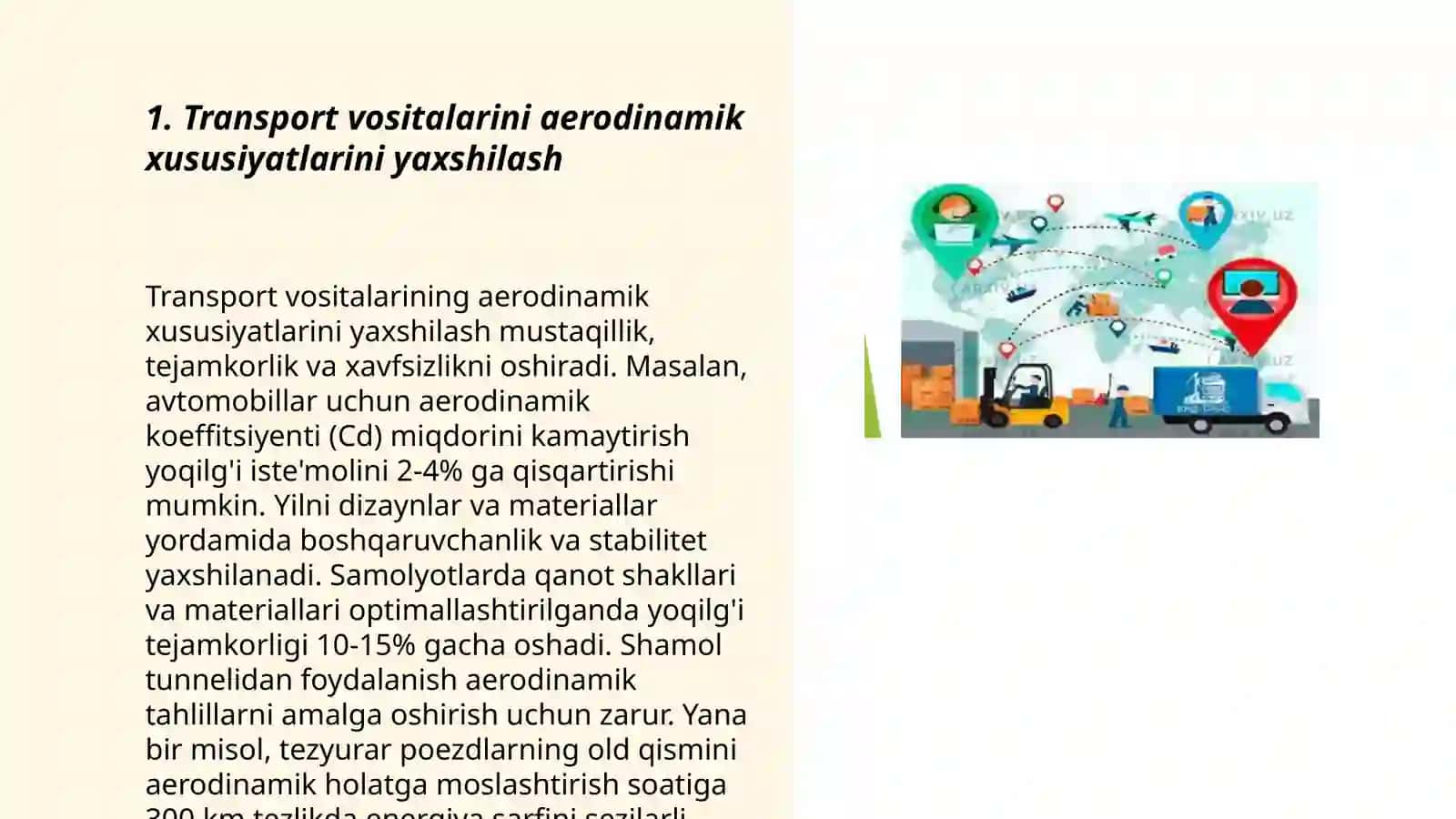 Transportlarda energiya samaradorligini oshirish 3