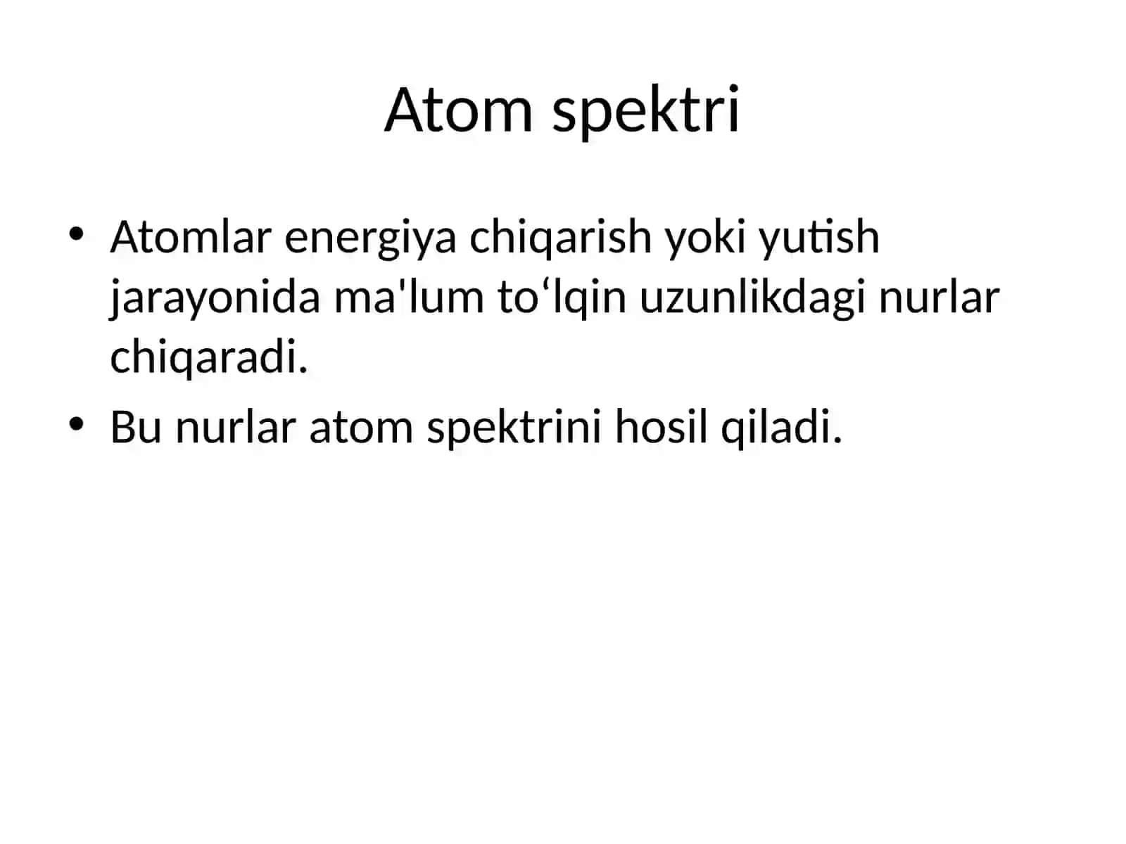 Atomning chiziqli spektrlari 3