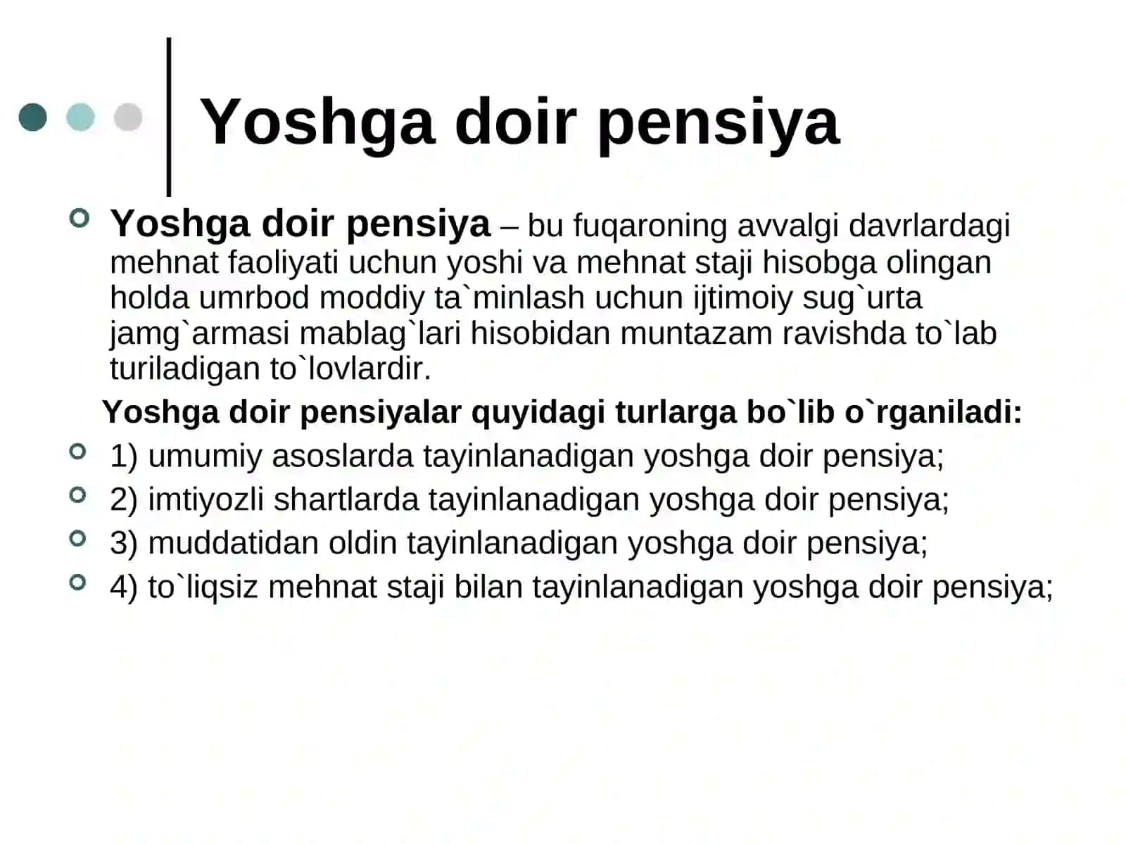 YOSHGА Dоir PЕNSIYA 3