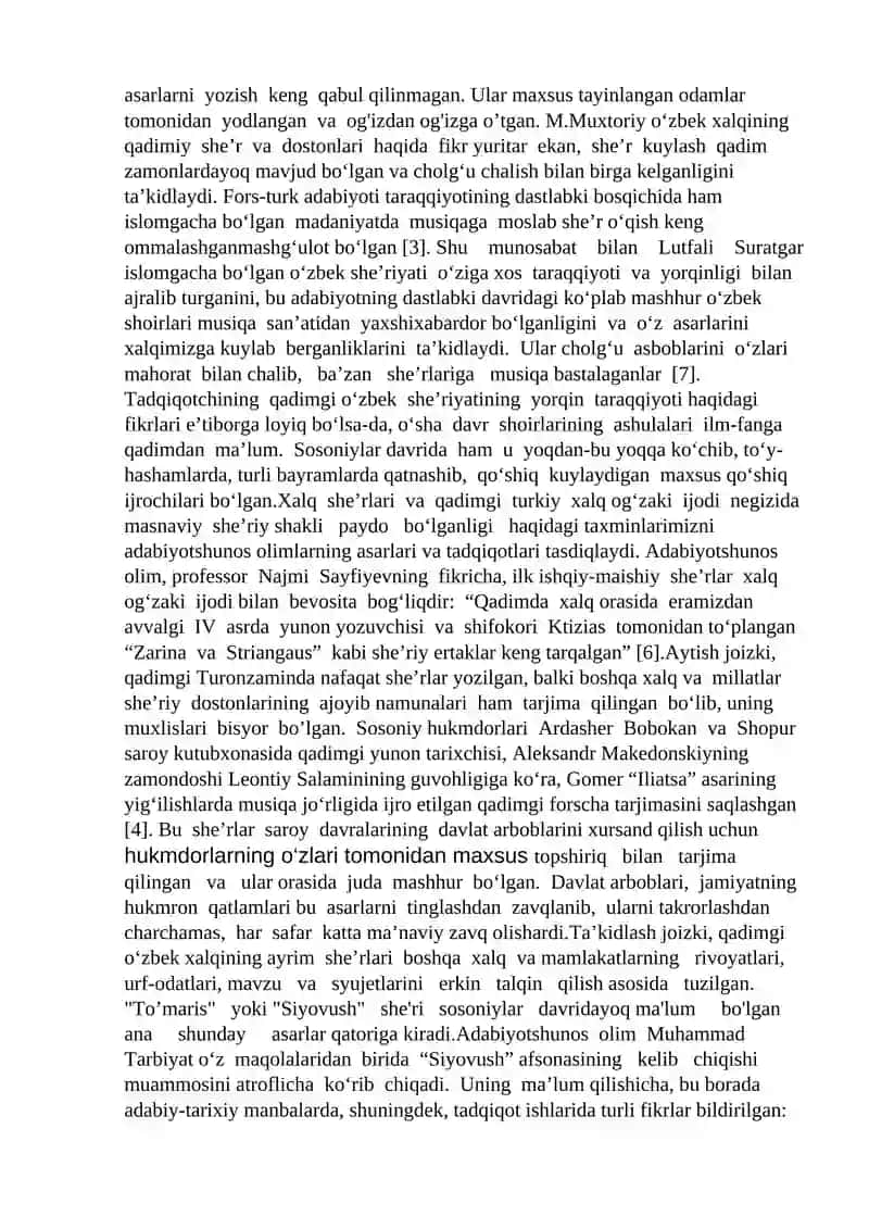 O‘zbek mumtoz she’riyatida masnaviy janri tabiati, genezisi, xususiyatlari 3