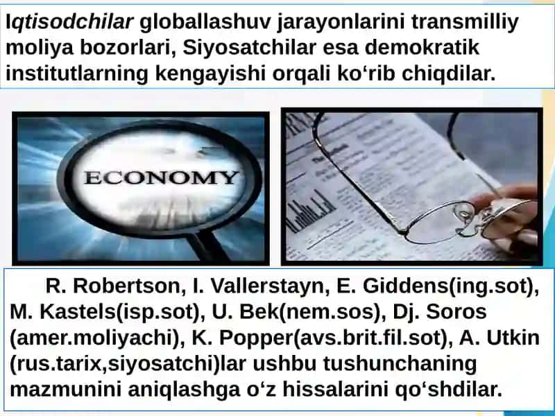 Globallashuvning vazifalari 3