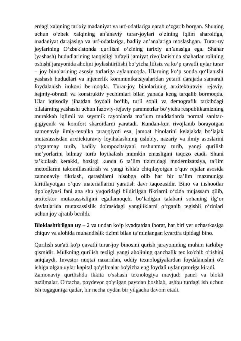 Blokirovkali Turar-joy Binolari Haqida 3
