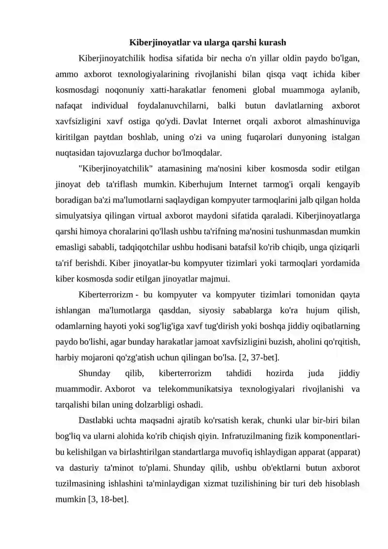 KIBER JINOYATCHILIK VA XAVFSIZLIK 3