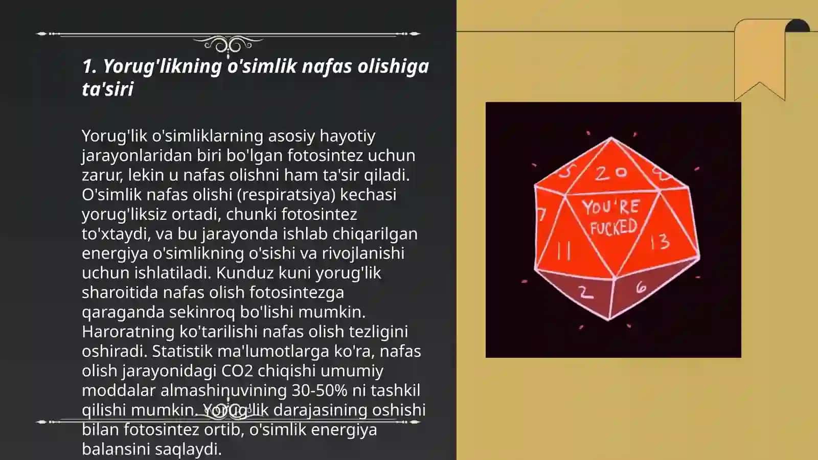 O'simlik nafas olishiga tashqi omillar﻿ tasiri 3