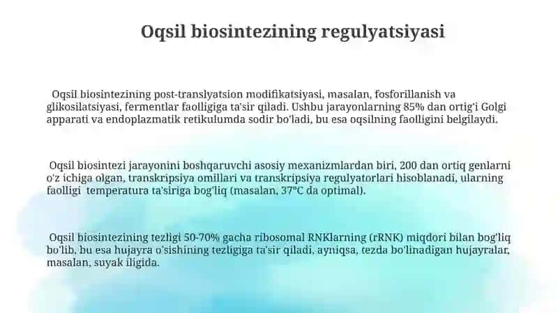 Oqsilli Preparatlar Biosintezi 3