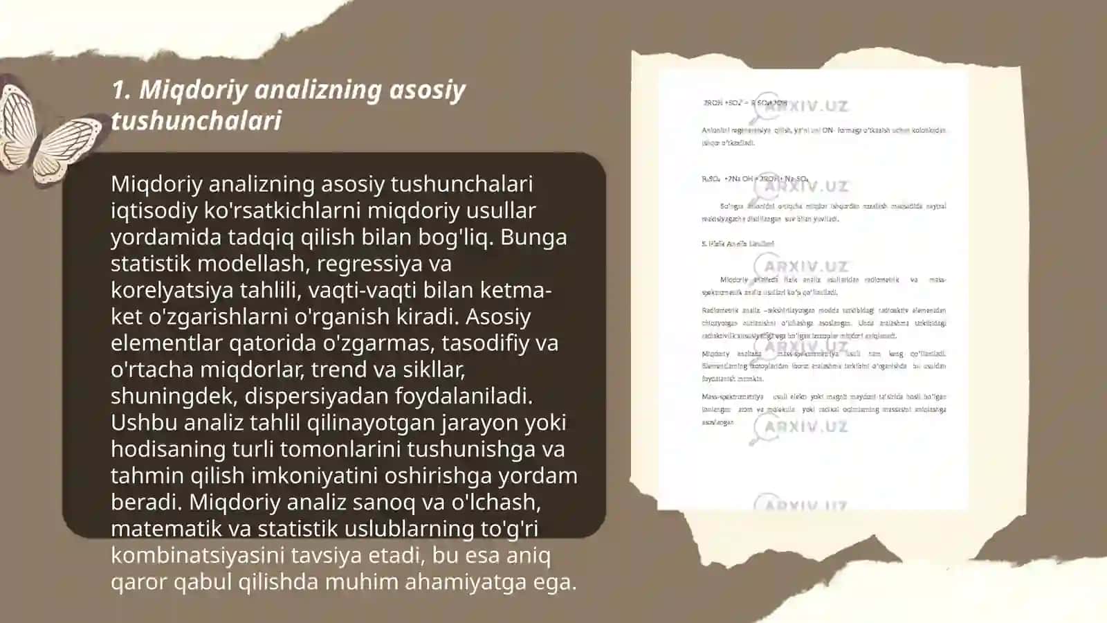 Miqdoriy analizning asosiy tushunchalari 3