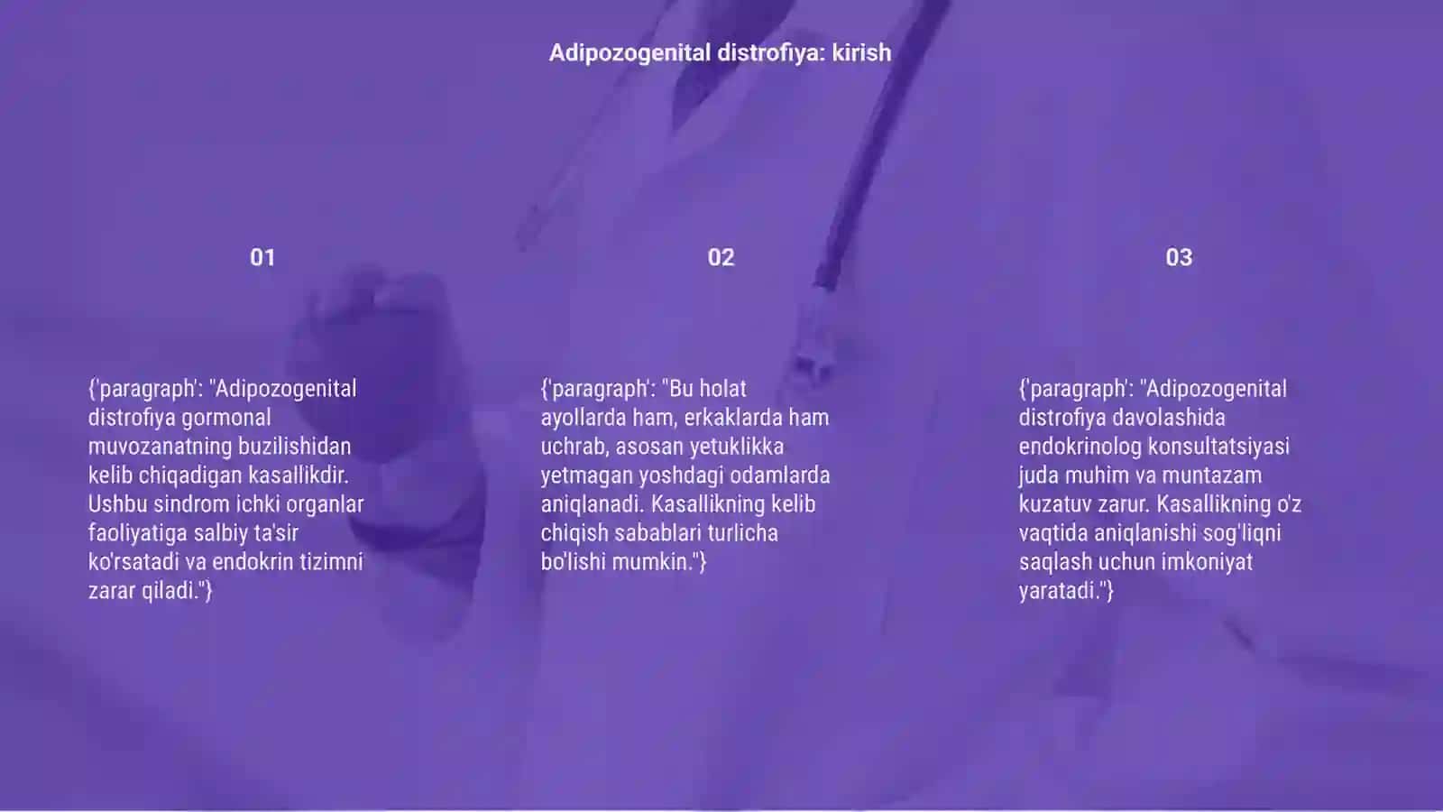Adipozogenital distrofiya. Endokrinologiya 3