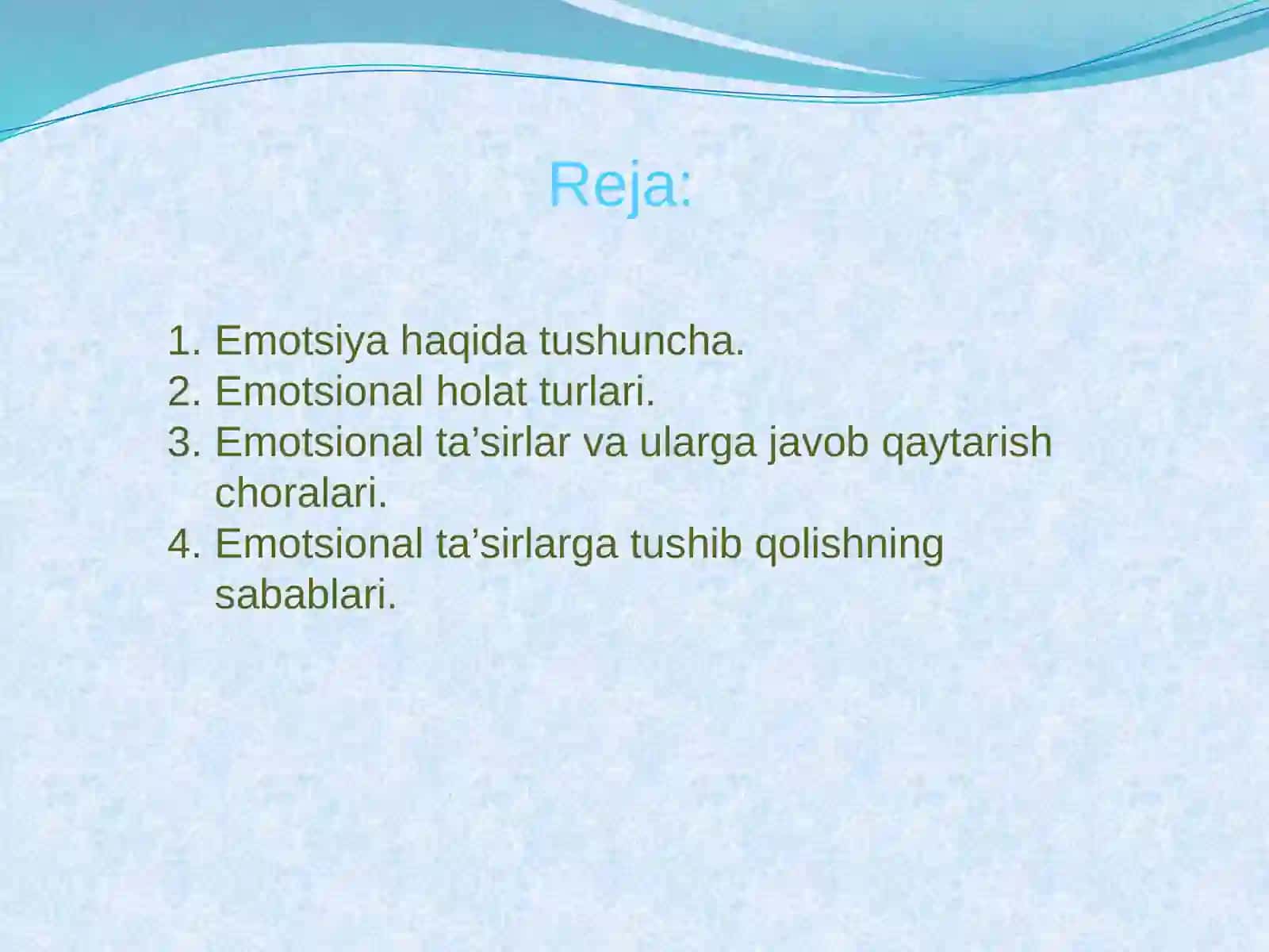 Emotsional holatlar 3