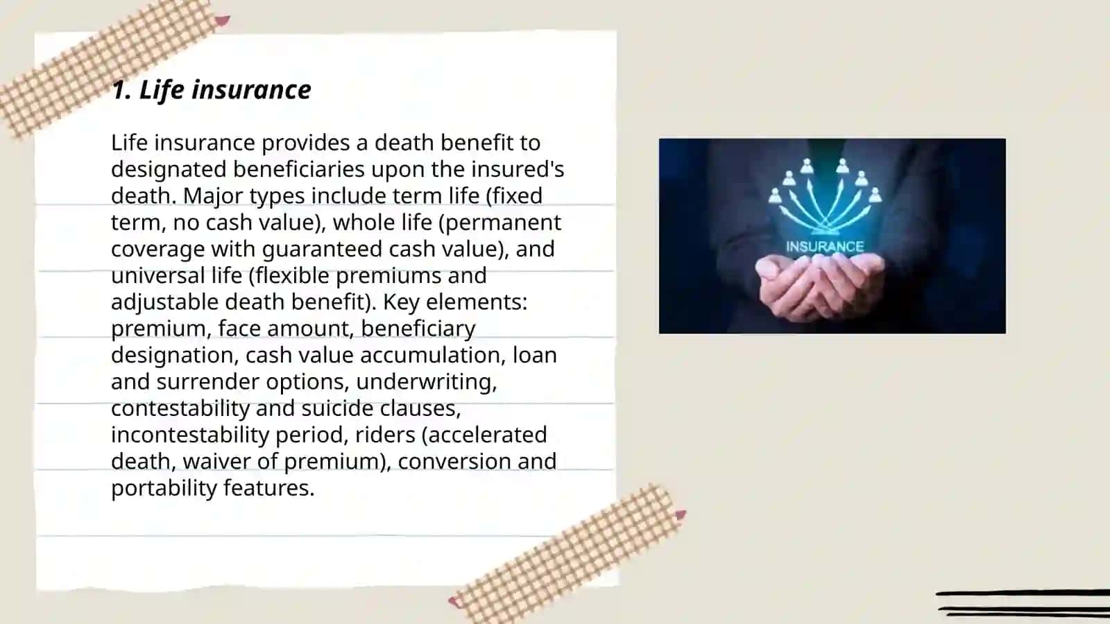 Life insurance 3