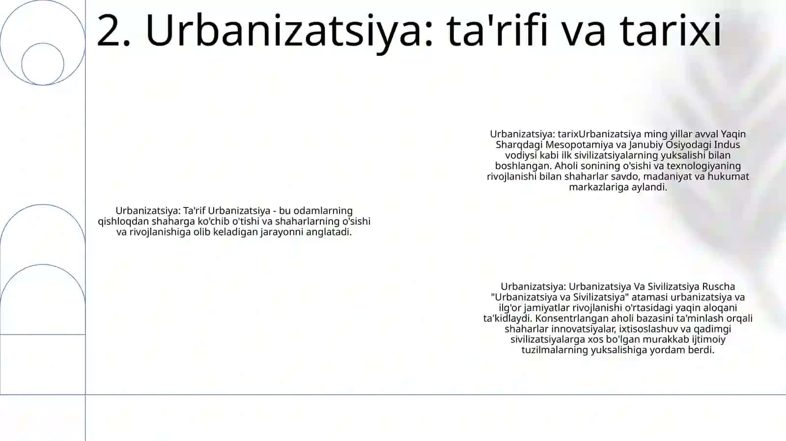 Urbanizatsiya Va Sivilizatsiya 3