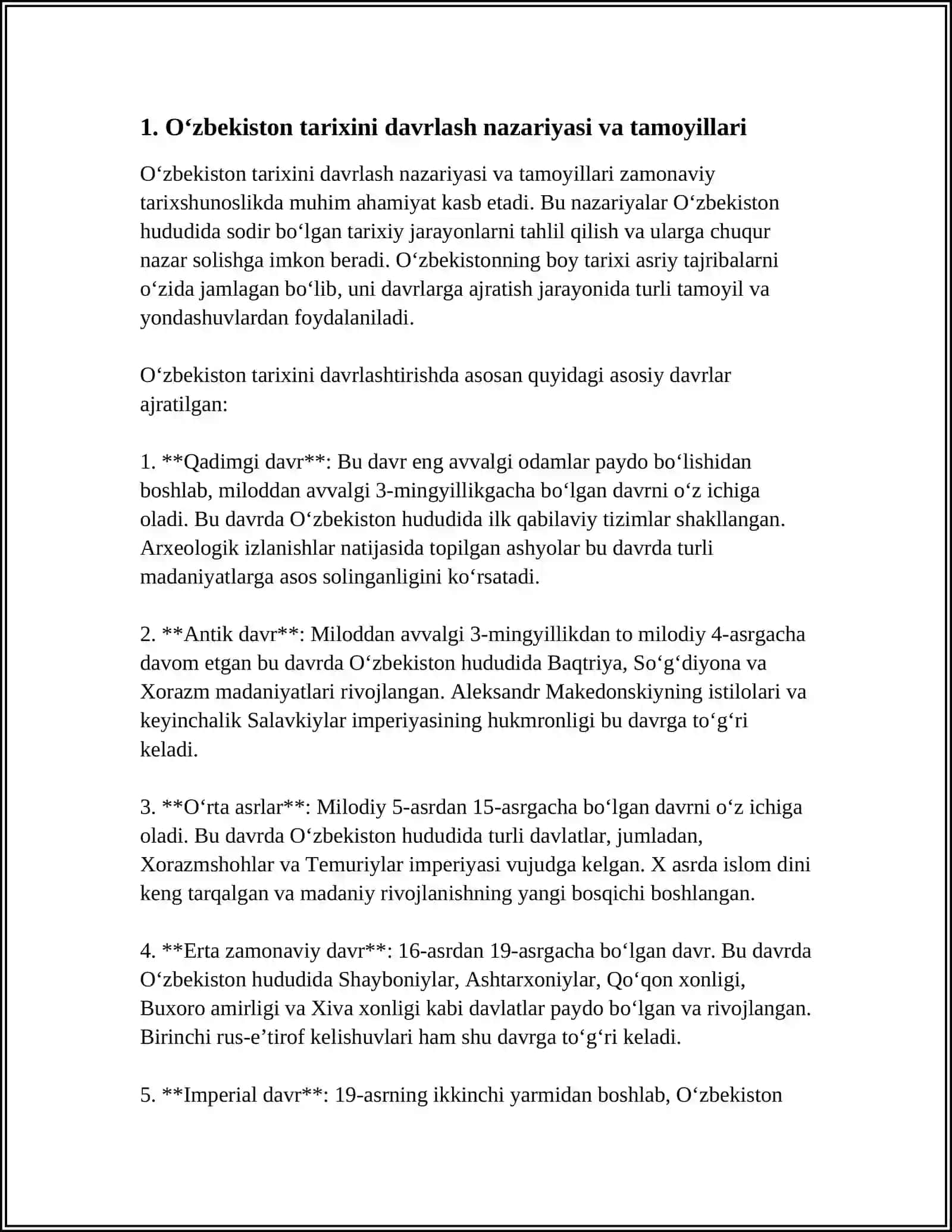 Oʻzbekiston tarixini davrlash nazariyasi va tamoyillari 3