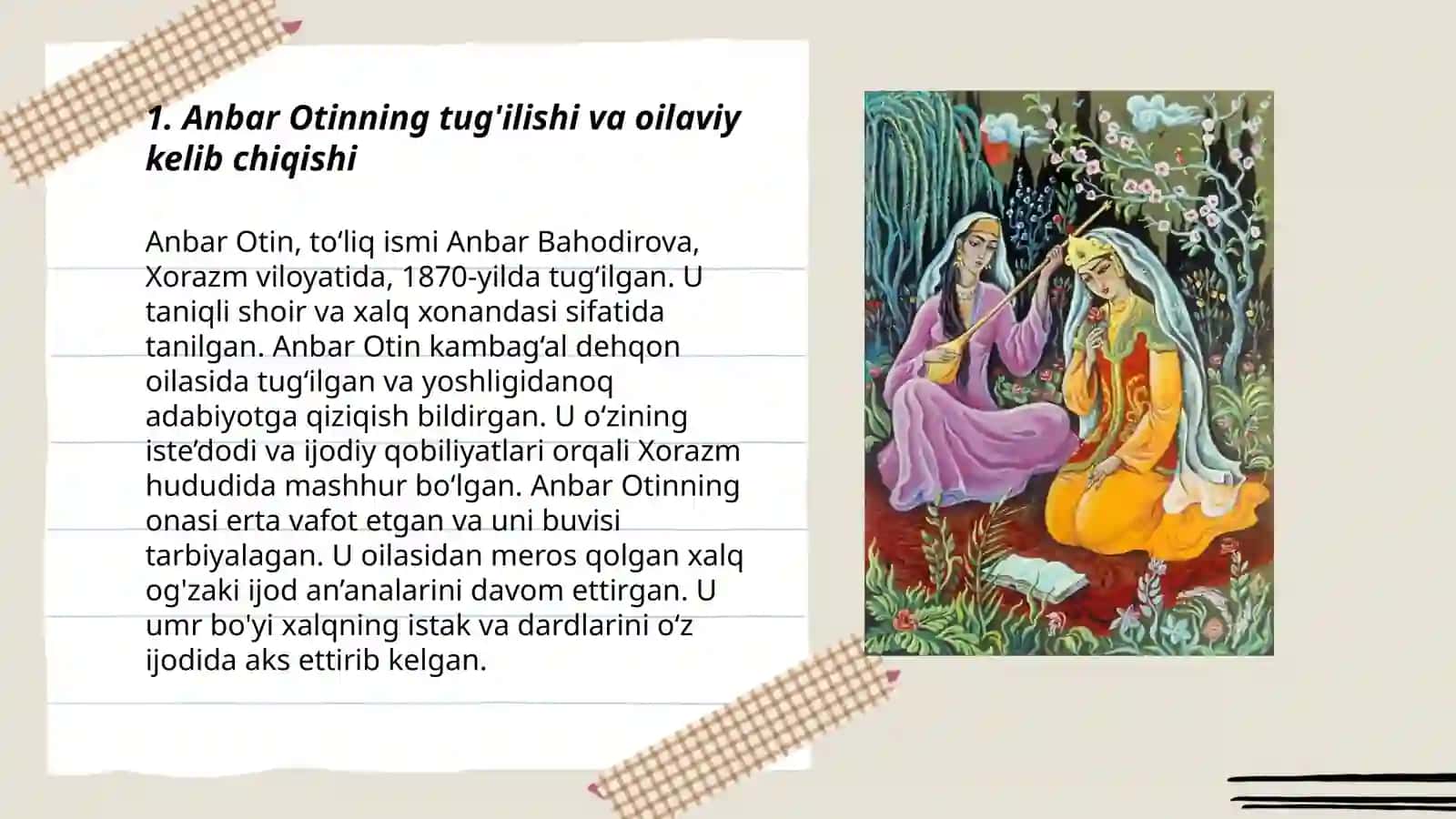 Anbar Otin hayoti va ijodi 3