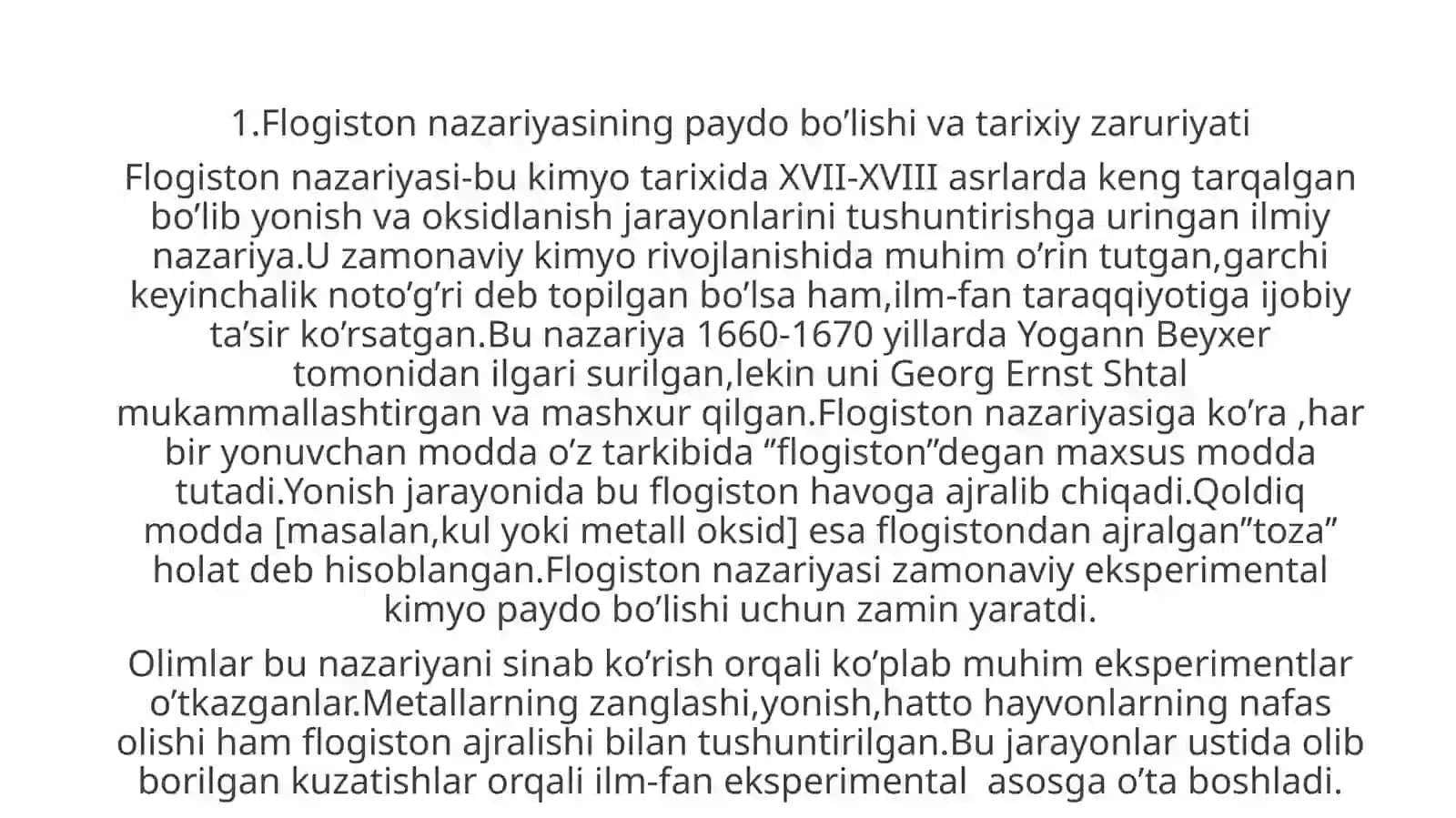 Flogiston nazariyasi 3