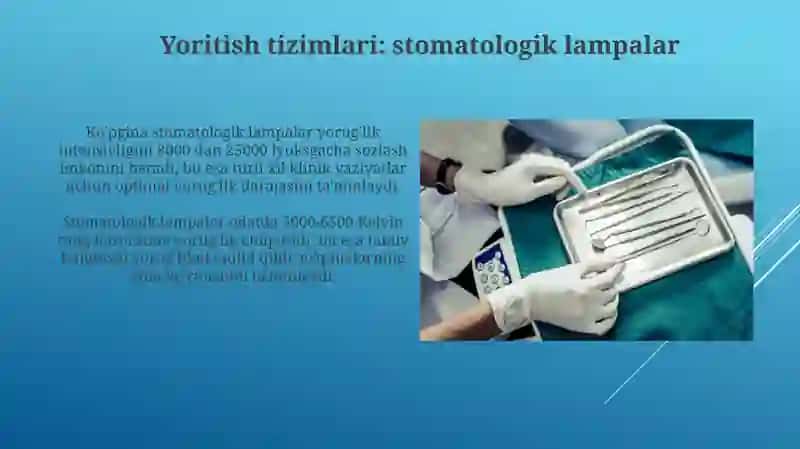 Stomatologik uskunalar 3