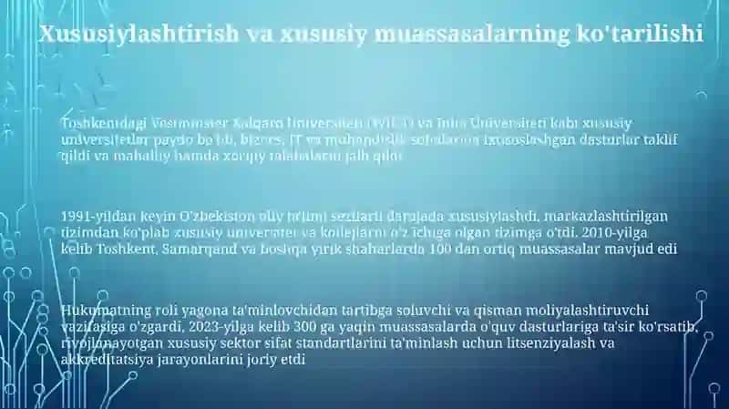 O'zbekiston Respublikasida oliy talim tizimi ravnaqi 3