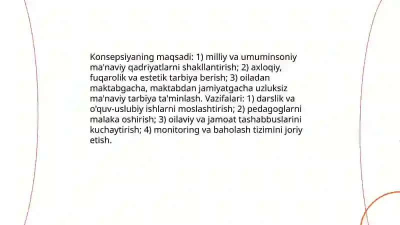 Uzluksiz Ma'naviy Tarbiya Konsepsiyasi 3