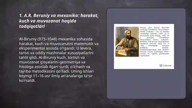 Fizikaga Oʻzbek mutafakkirlar 3