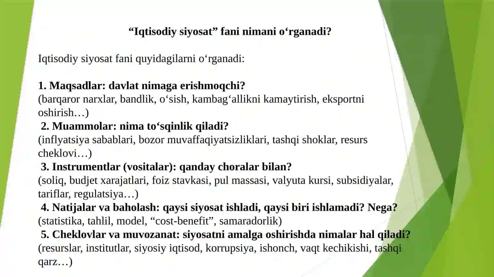 Iqtisodiysiyosat 3