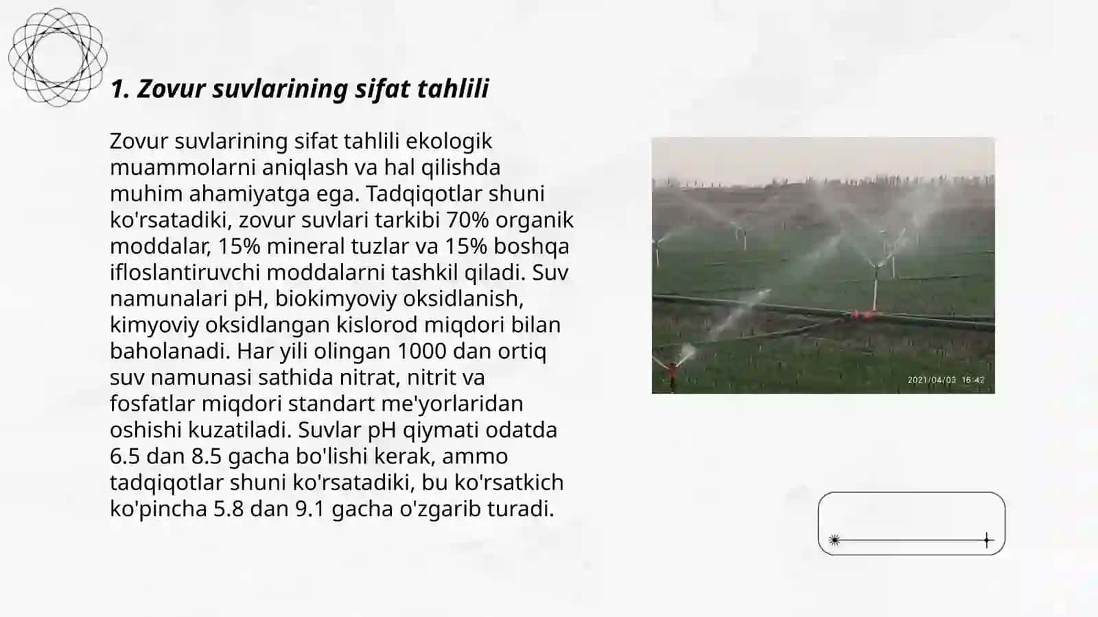 Zovur suvlarining sifat tahlili 3