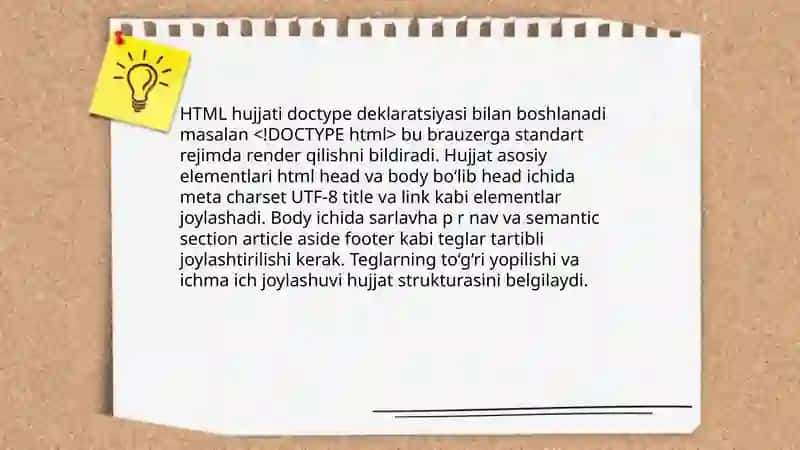 Html tili 3