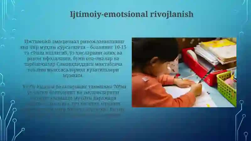 Ijtimoiy-emotsional rivojlanish 3