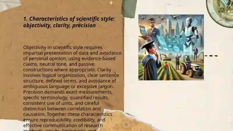 Characteristics of Scientific Style 3