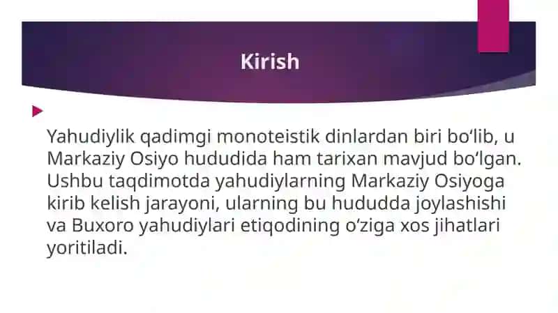 Yahudiylarning Markaziy Osiyoga kirib kelishi 3