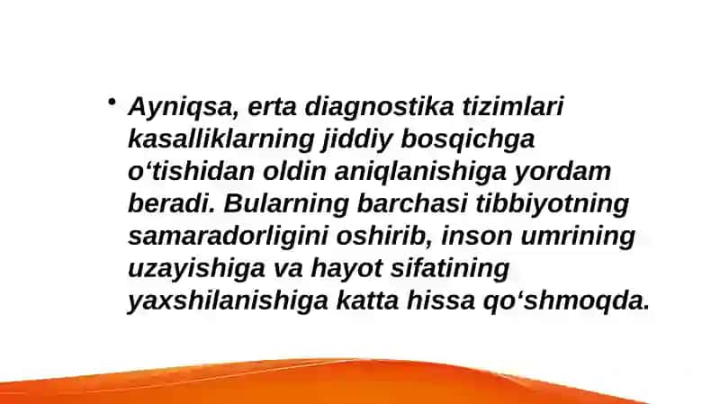 ZAMONAVIY TIBBIYOT TEXNOLOGIYALARI 3